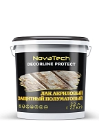 Лак акриловый защитный NovaTech Decorline Protect полуматовый 2,2 л