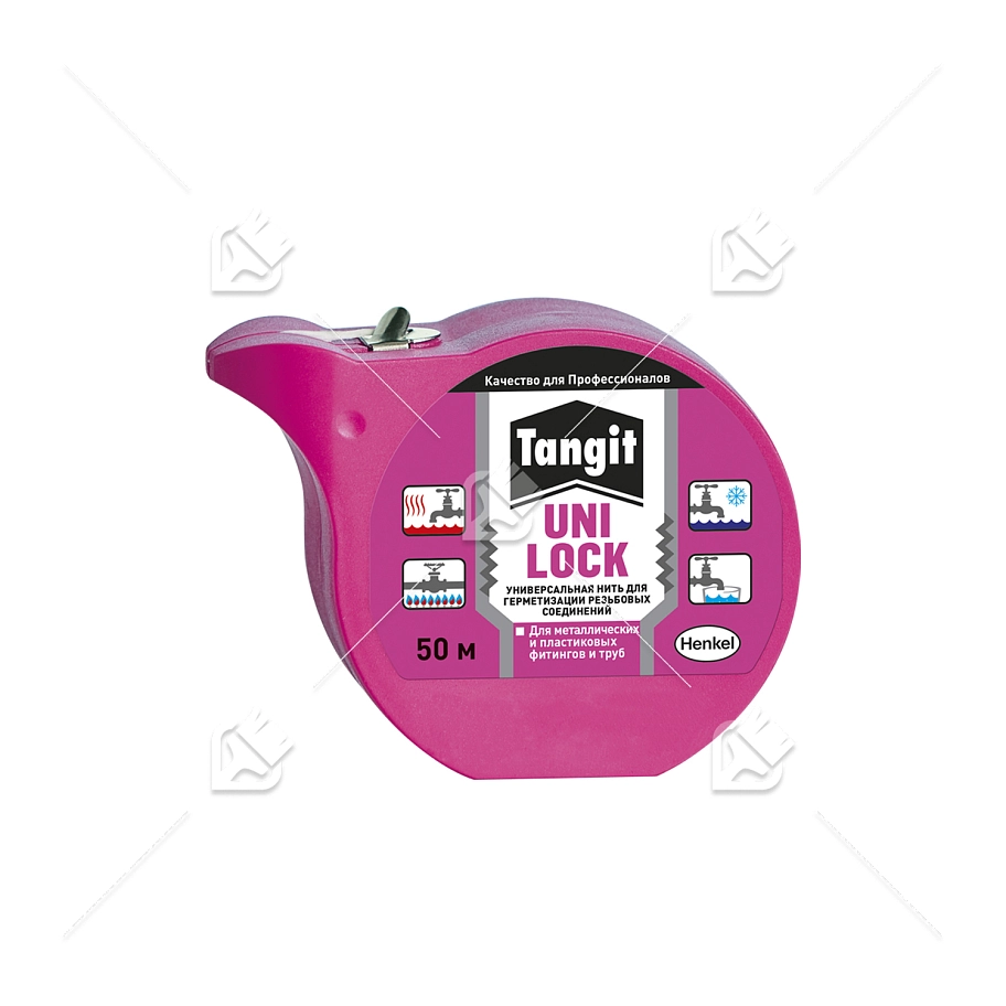 Нить-герметик для герметизации труб полиамидная Tangit Uni-Lock 50 м. в шоу-боксе