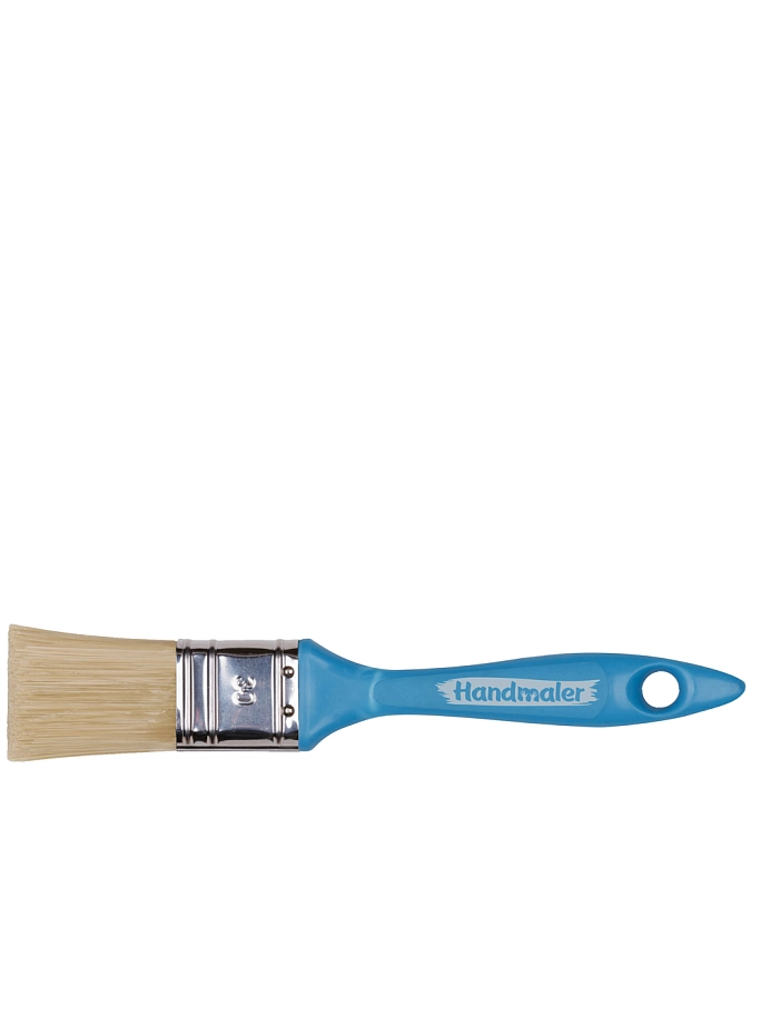Handmaler Blue / Хэндмалер Синий Кисть плоская искусственная щетина пластиковая ручка