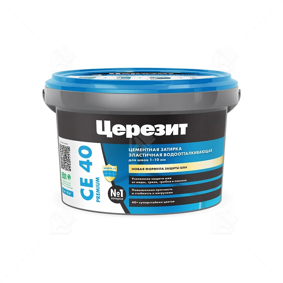 Затирка для швов до 10 мм водоотталкивающая Церезит СЕ 40 Аквасатик 35 бордо 2 кг