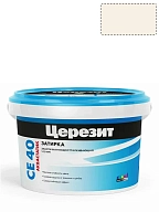 Затирка для швов до 10 мм водоотталкивающая Церезит СЕ 40 Аквастатик 39 слоновая кость 2 кг