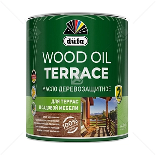 Масло деревозащитное для террас и садовой мебели Dufa Wood Oil Terrace орех 0,9л